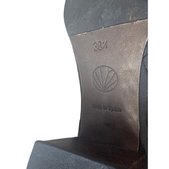 Coclico Knee High Black Block Heel Boots Size 38.5 / US 8-8.5 - Picture 8 of 9